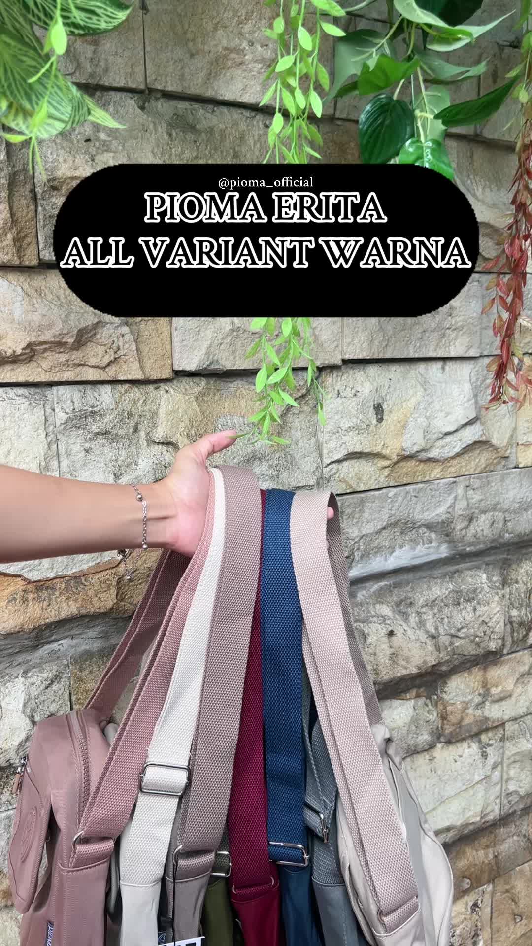 OPIOBAGS Tas HP Selempang wanita Dompet HP NYLON Wanita ANTI AIR / PIOMA ERITA