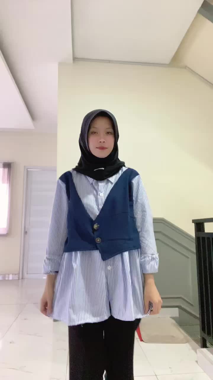 Gladys Top Blouse/Baju Wanita Katun Mix Crinkle/Baju Santai Yang Nyaman dan Lembut