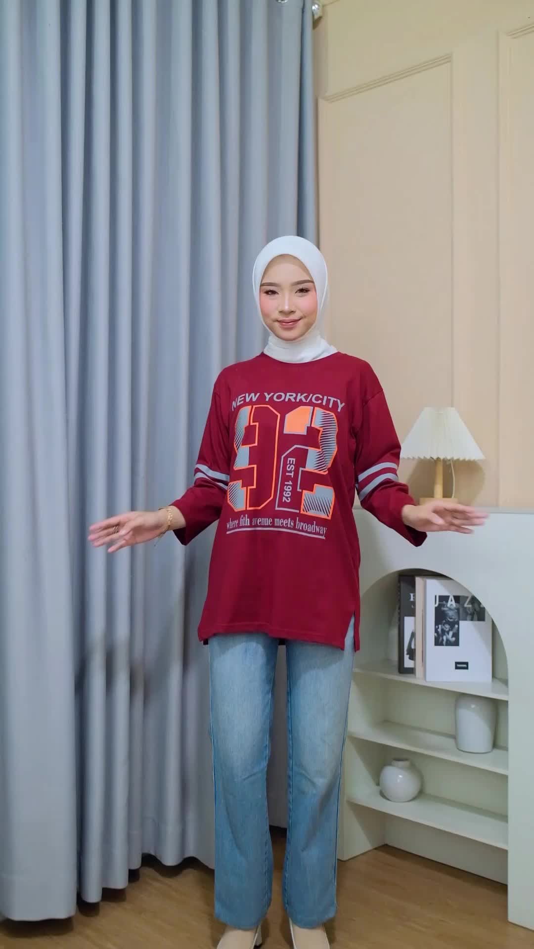 ATASAN KAOS WANITA OVERSIZE BAHAN COMBED 20S TERBARU BY ALISA