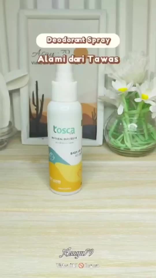 TOSCA Deodorant Spray Tawas Natural Deo Fresh Luxury 100 ml | Anti Perspirant, Bebas Bau Badan, Anti Bau Ketiak 24 Jam deo spray tosca deodorant