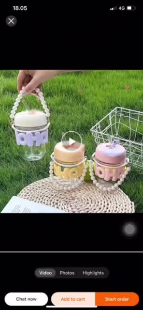 Gelas Sedotan Hoho Bulat 350ml Dilengkapi Sedotan Dan Tutup Gelas Anti Bocor - Gelas Kaca Estetik Tanpa Box - Gelas Minuman Souvenir