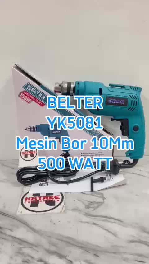 Mesin Bor 10MM Belter Drill Electric 10MM YK5081 Bor 10MM 500watt YK5081