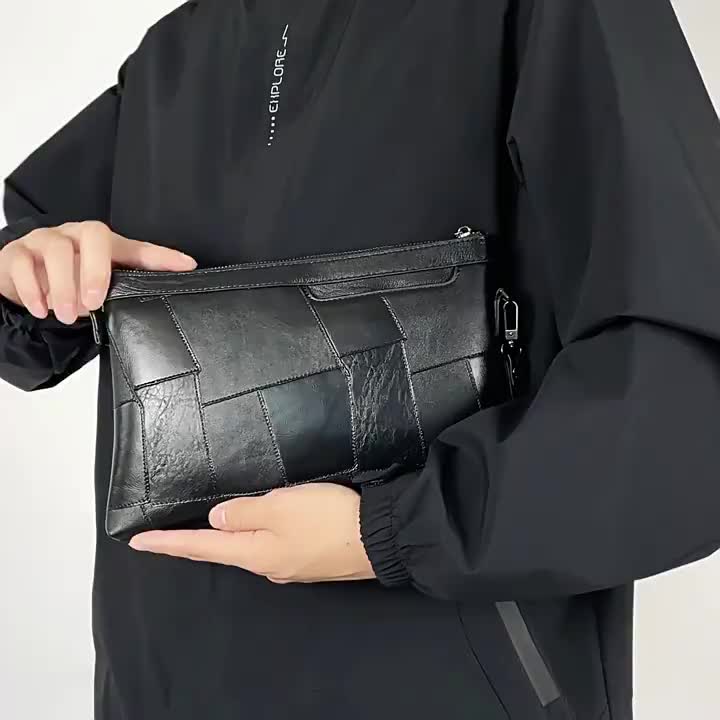 Mybagstore 239 JUNZIDAISHU Tas Tangan Clutch Handbag Pria Wanita Dompet Tangan Kulit PU Import Premium
