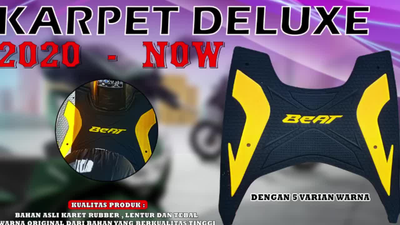 KARPET BEAT DELUXE STREET NEW FI F1 ABS CBS ISS  KEYLESS KEY LESS 2020 2021 2022 2023 2024 2025 BORDES PIJAKAN ALAS KAKI HONDAS PNP