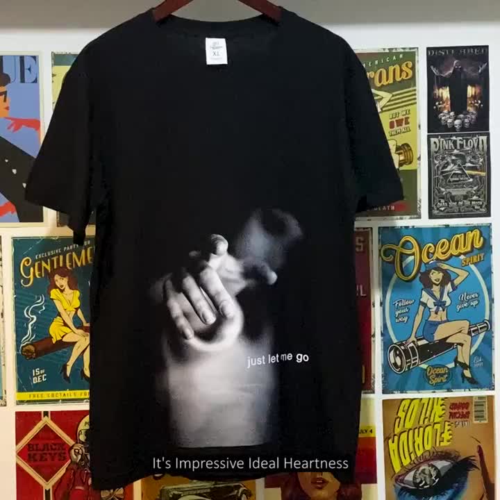 iiih T-Shirt Just Let Me Go Black Tees Baju Combed Printing Sablon