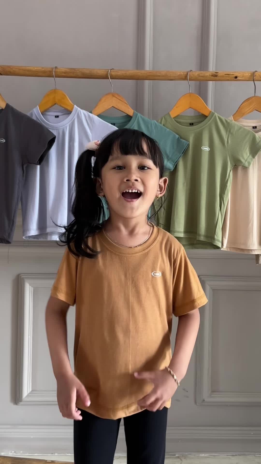 Kaos Katun Bambu Anak Model Basic Anti Bakterial dan Nyaman Dikulit Fashion Anak