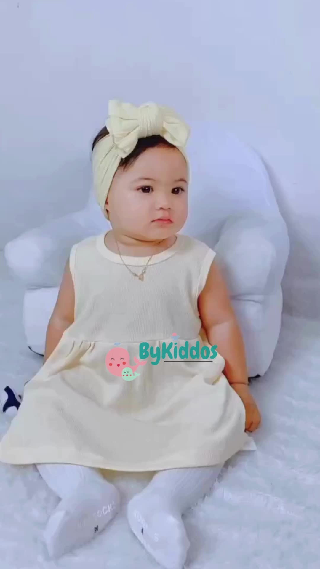 ByKiddos - Dress Tanpa Lengan Lokal Anak Perempuan / Dress Lucu / Dress Anak Perempuan