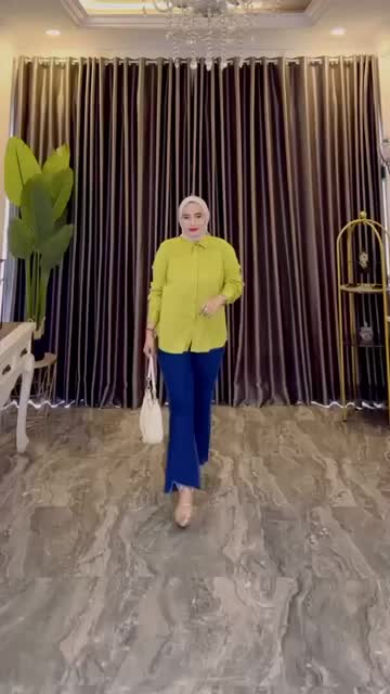 Noora&co.- Top Blouse Atasan Wanita dan Remaja Model Kekinian Oversize Busui Friendly Bahan Rayon Twill Kancing Belakang