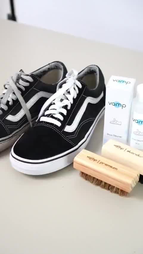 Vamp Shoe Cleaner 100ml + Premium Brush & Standard Brush | Pembersih Sepatu Sikat Cairan Sabun Cuci