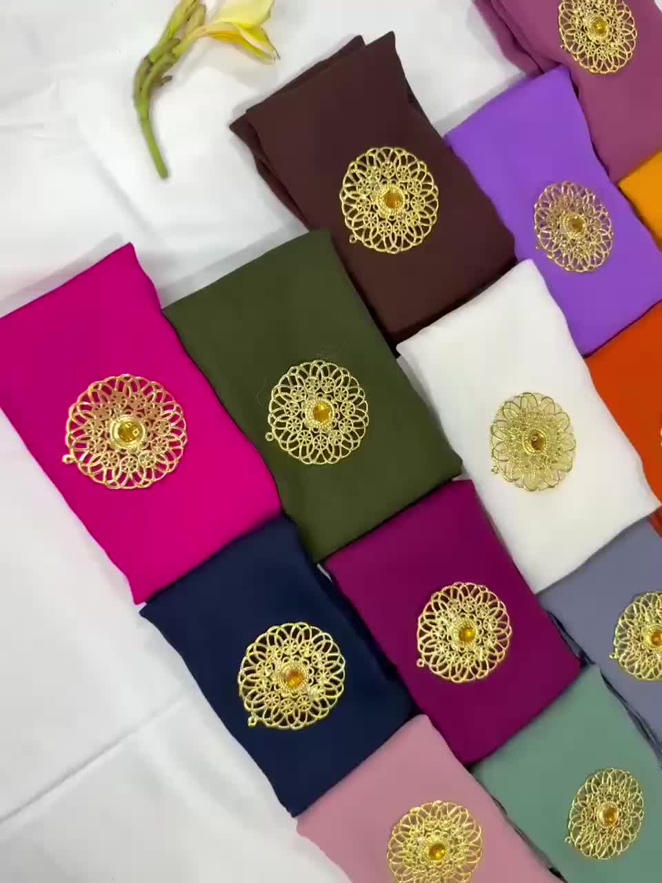 Selendang Polos Sifon Free Bross|| Selendang Kebaya || Selendang Kerudung Kerudung