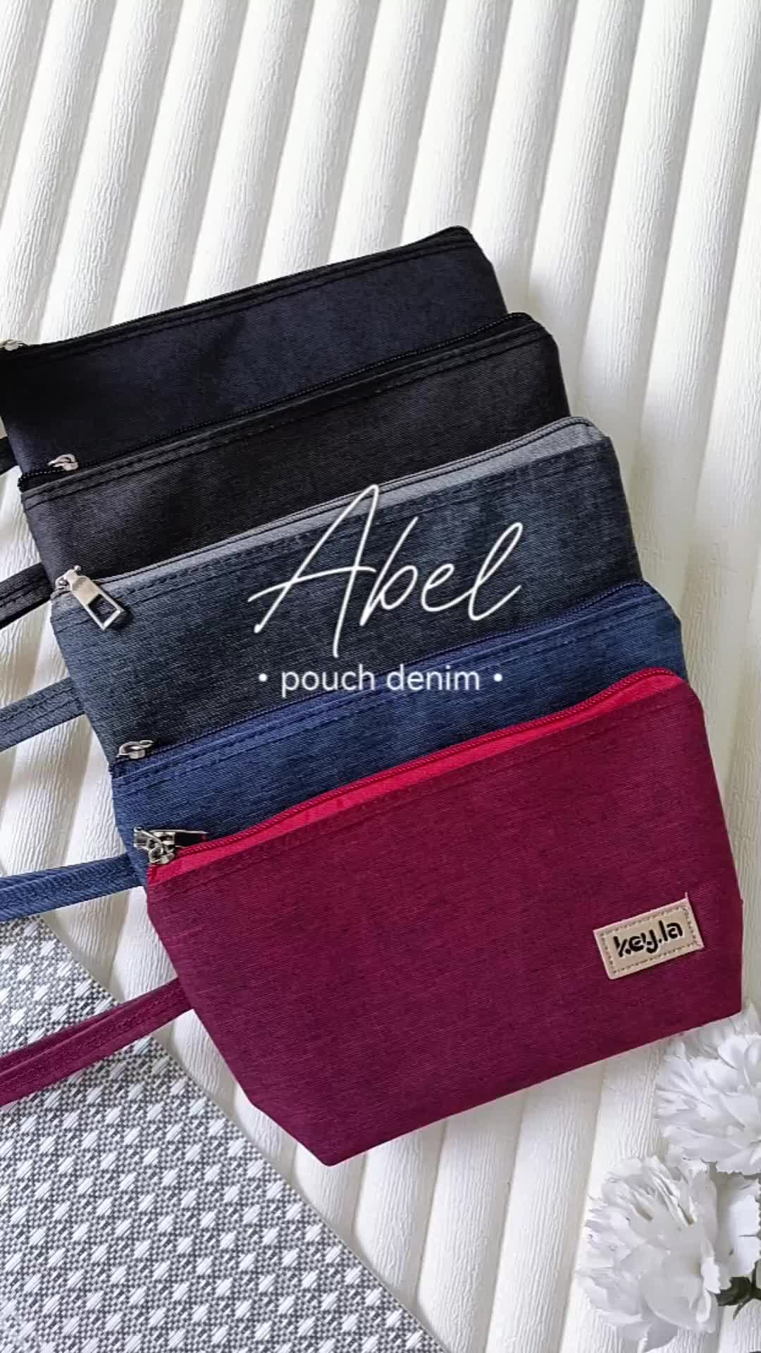 KEY.LA ABEL DOMPET KANVAS DENIM DOMPET WANITA TERBARU