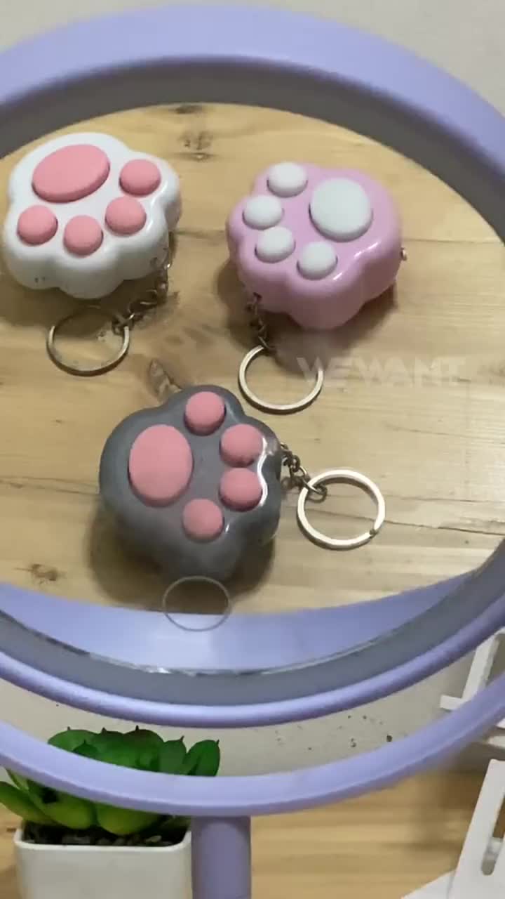 Mainan Anak Musik Mini Fidget Toy Gantungan Kunci Portable Kucing Lucu Cat Paw