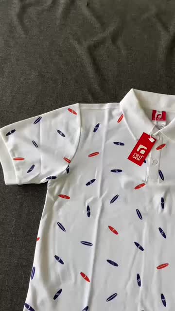 Redbox Baju Kaos Kerah Polo Shirt Anak Laki Laki Tanggung Remaja Junior Usia 9-17 Tahun Clothing Distro Premium Lakos Pique PUTIH Full Print REDBOX Original