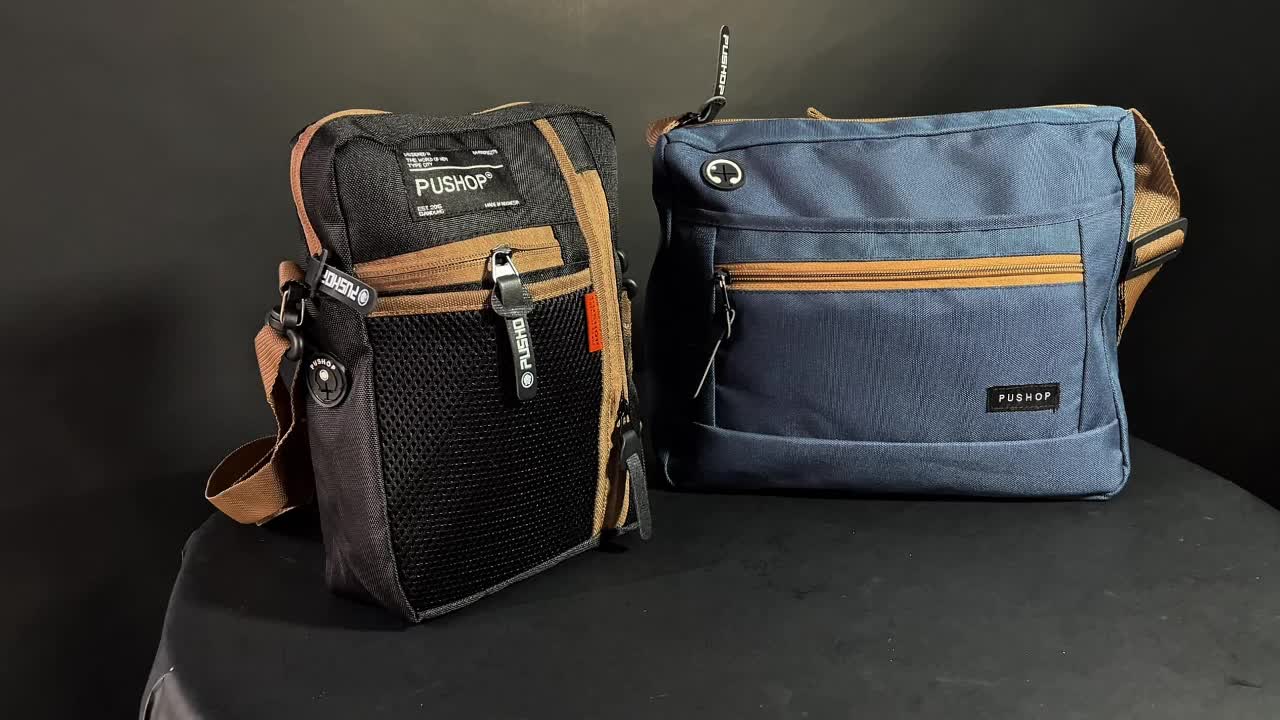 PUSHOP PAKET KOMBO HEMAT Tas Selempang Pria Wanita - BUY 1 GET 1 Tas Slingbag Robin Dapat Slingbag Marco Casual Cowok