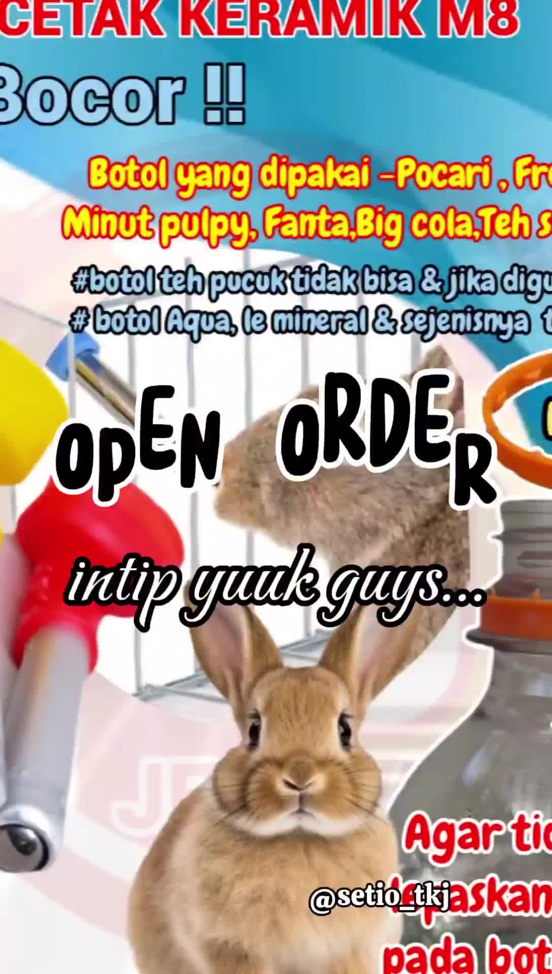 nipel kelinci cetak keramik M8 pipa tebal dot kelinci, nipple hewan untuk kelinci kucing hamster musang marmut Guinea termurah pusat grosir