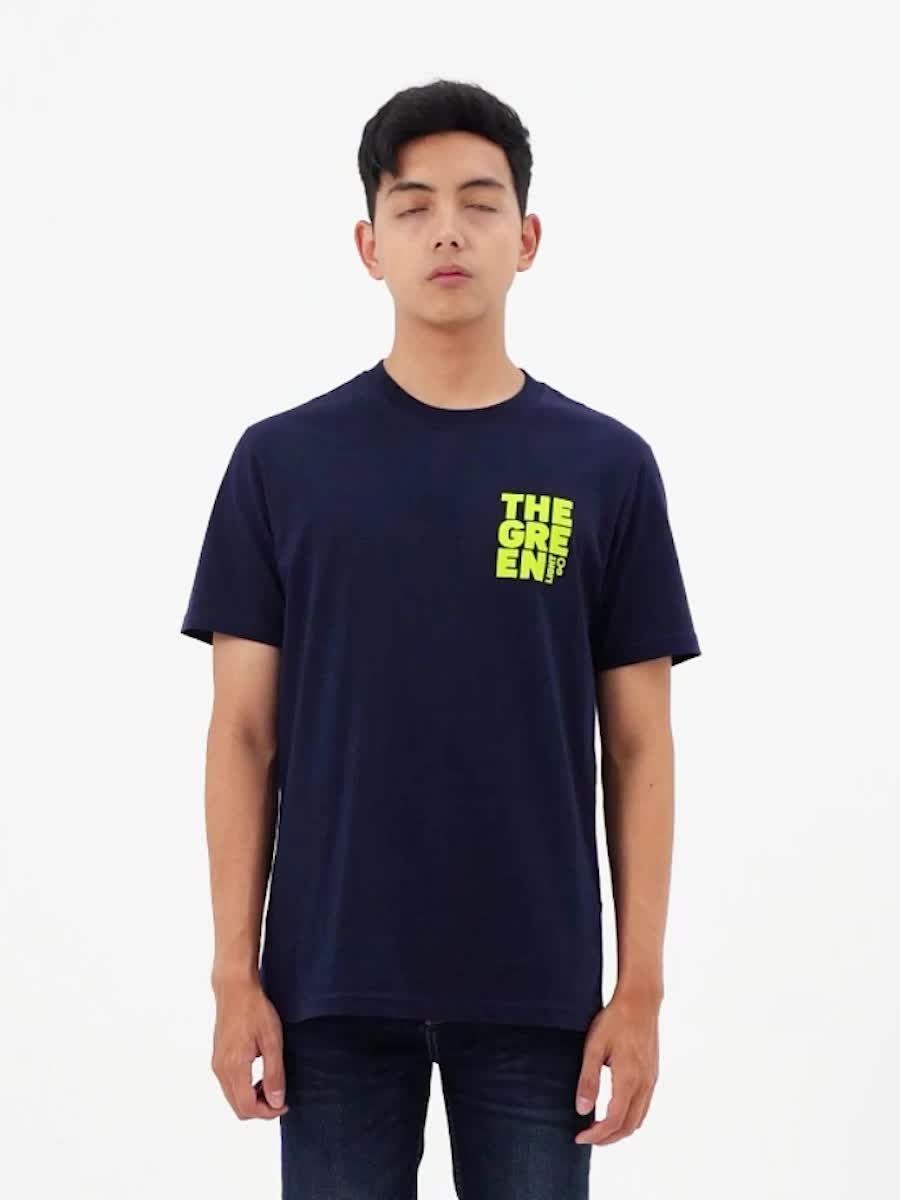 Greenlight Kaos Pria Lengan Pendek Regular Fit Katun Logo Script Vasant OL-321124