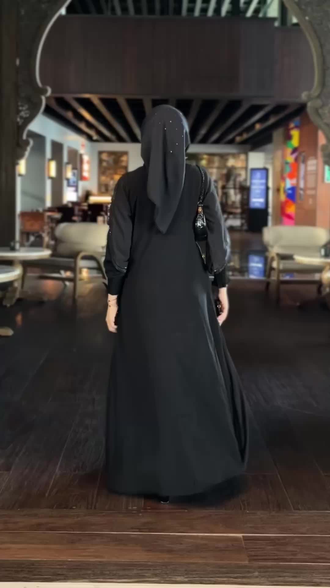[NEW 8.8 | BISA COD] Miskha Abaya Hitam Dubai Mewah
