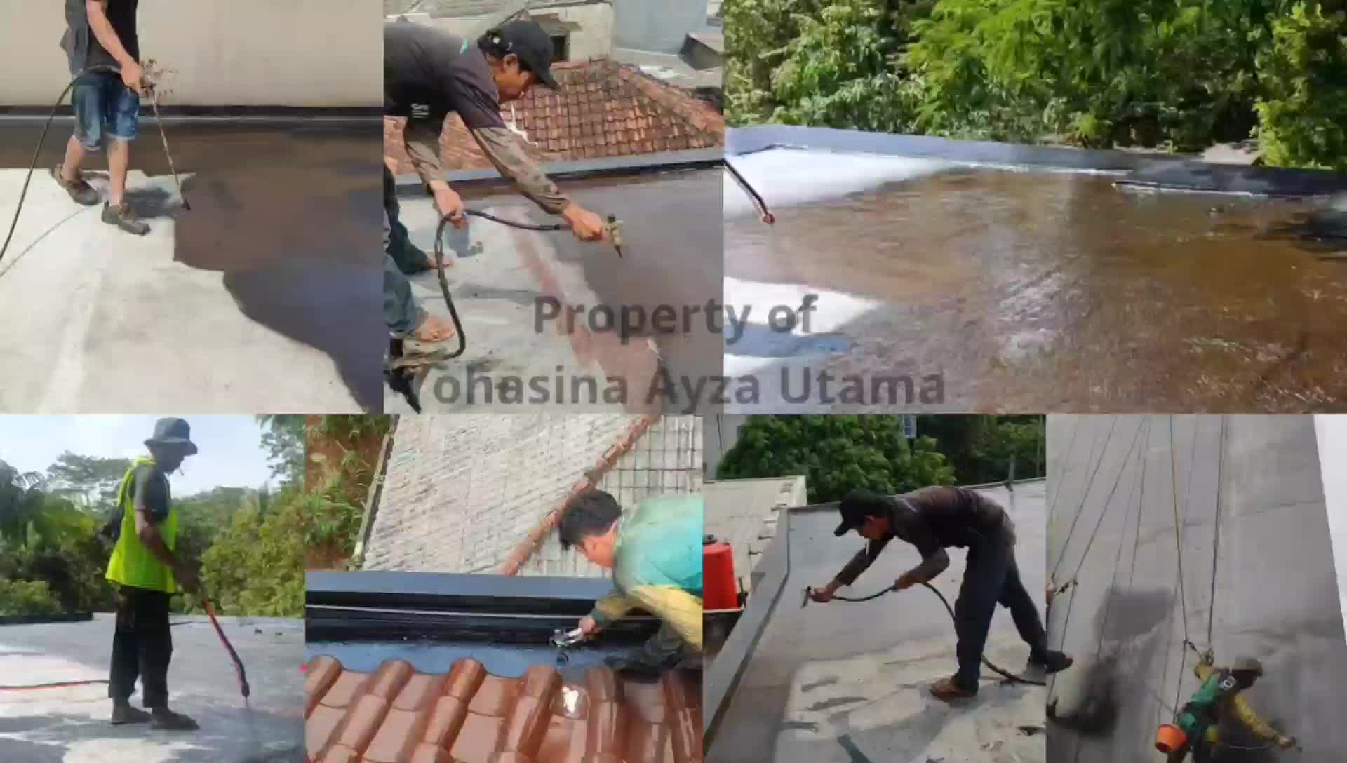 Aspal Cair Anti Bocor Tahan Air Asphalt Emulsion for Waterproofing 5 Kg