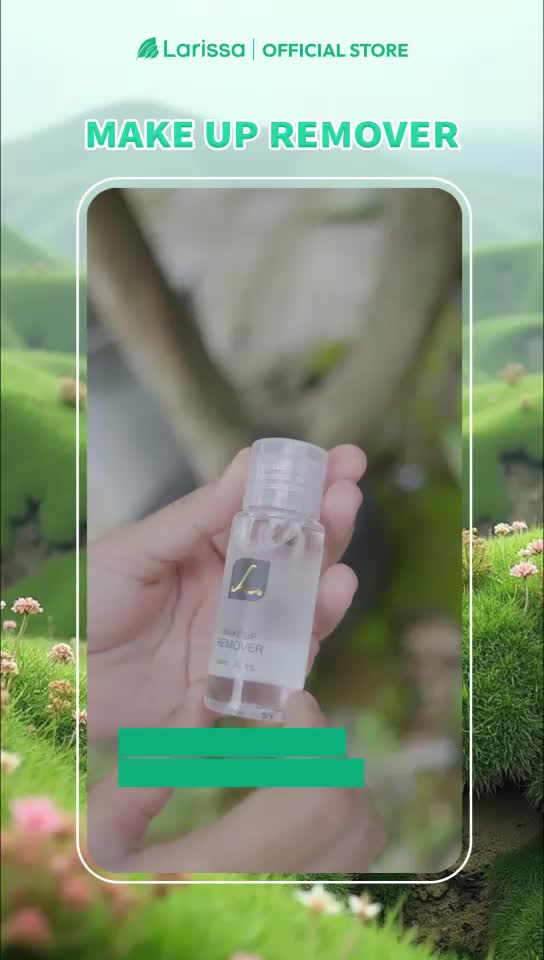 Larissa Make Up Remover - membersihkan sisa riasan di daerah sekitar mata, bibir dan T-zone