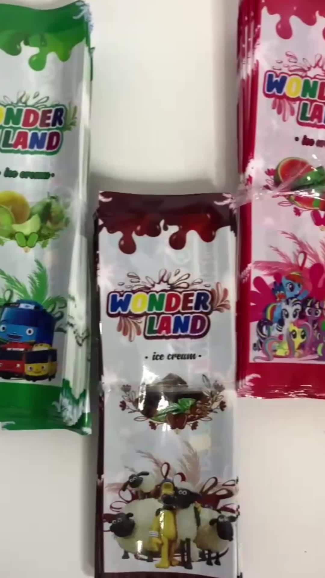 Kemasan Es Krim Stik Bungkus Plastik Es Loly Wonder Plastik Es Cream Murah Isi 100pcs