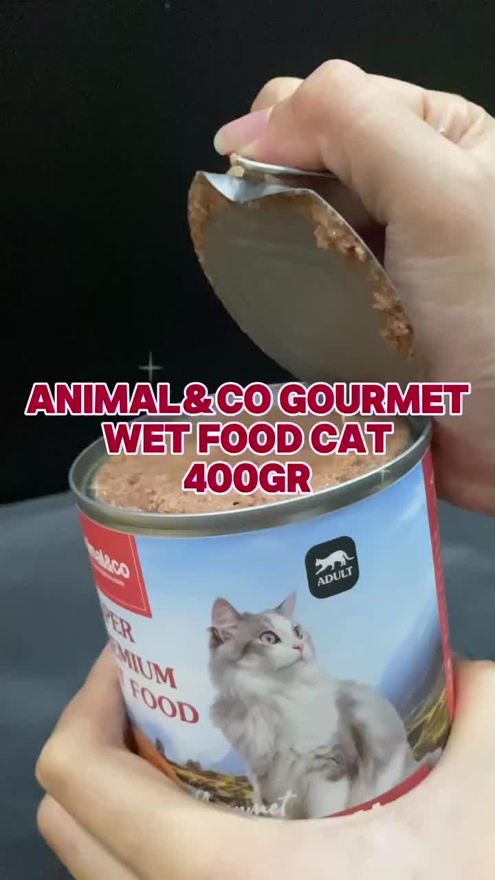 AnimalnCo Gourmet Wet Cat Food Can 400gram Makanan Basah Kucing Premium Grain Free Makanan Kucing Murah