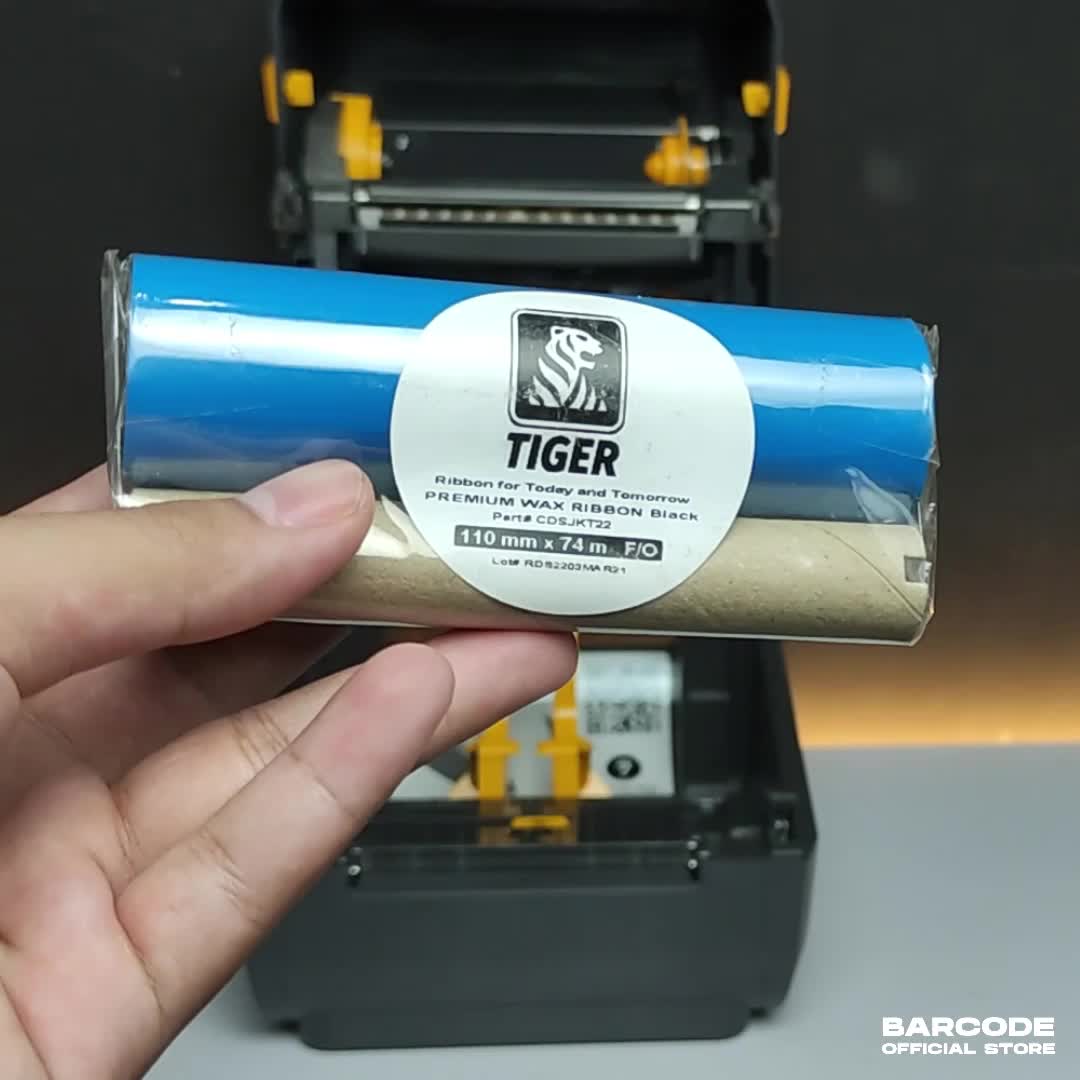 Ribbon Barcode Premium Wax 110 x 74 Meter Printer Argox - SATO - Zebra