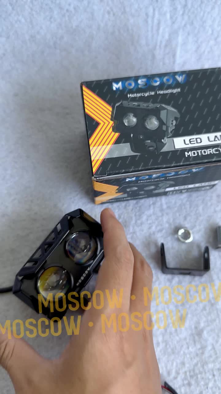 LAMPU SQL 2 MATA MOSCOW BODY BESI LAMPU TEMBAK LED SQL LAMPU SOROT LASER LED SHOT LIGHT DOBEL COLOR DOUBLE LED LAMPU SOROT KABUT JAUH DEKAT LASER GUN LED PUTIH KUNING LAMPU TEMBAK SQL 2MATA OWL DRIVING LED PNP MOTOR BEAT VARIO VIXION LEXI NINJA KLX CB150
