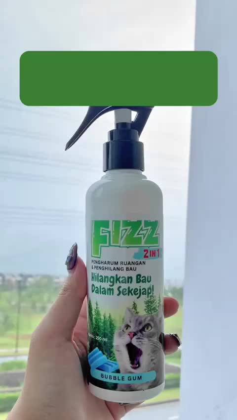 FIZZ SPRAY 2 IN 1 Pengharum Ruangan Dan Penghilang Bau Hewan 250 ML