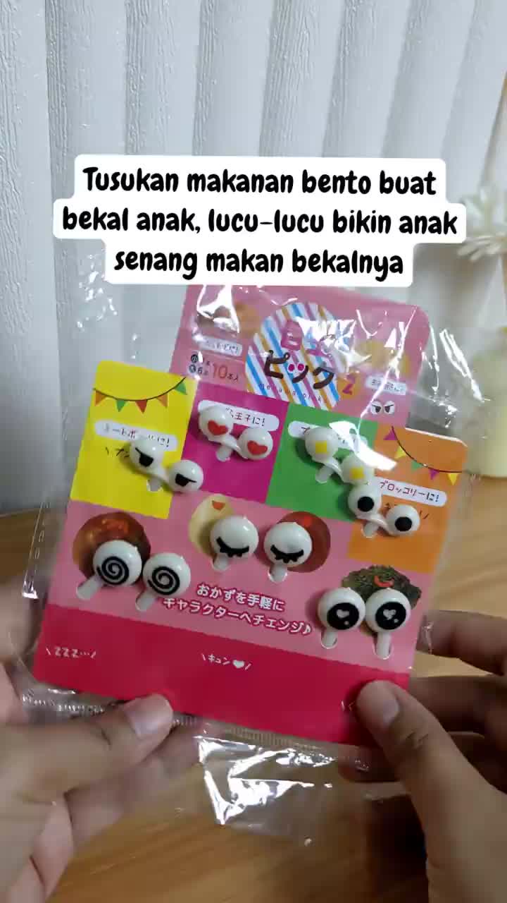 Garpu Bento Karakter Lucu Isi 10 Pcs Tusukan Buah Kue Hiasan Bekal Pick Food Anak Sekolah