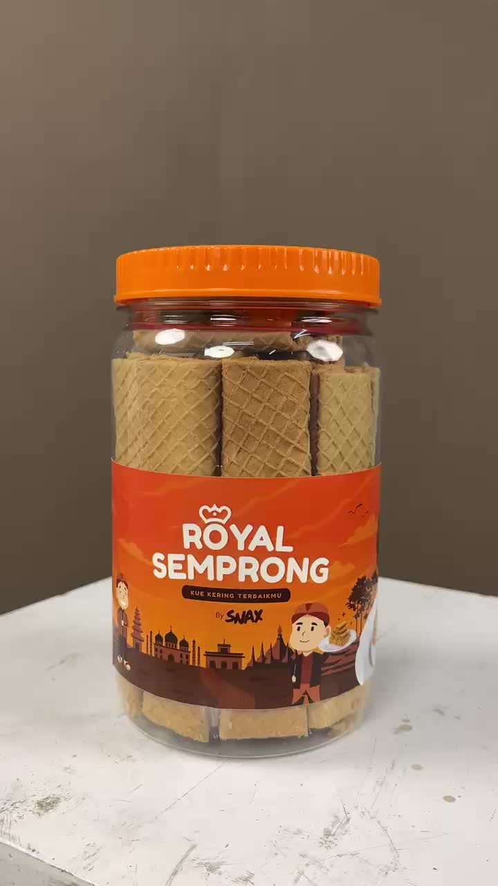 SPESIAL KEMERDEKAAN SALE Royal Semprong Dompet Kemasan Toples Rasa Pisang Ambon