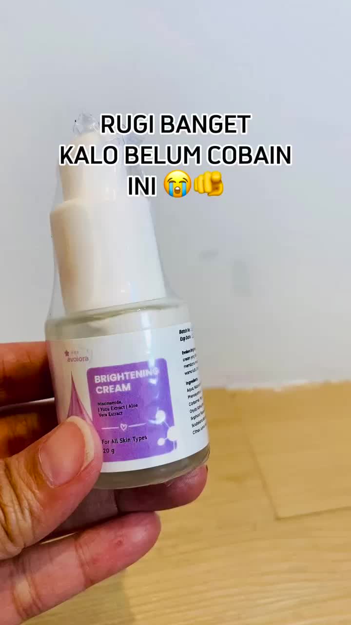 Evolora Brightening Cream Mencerahkan dan Meratakan Warna Kulit Wajah