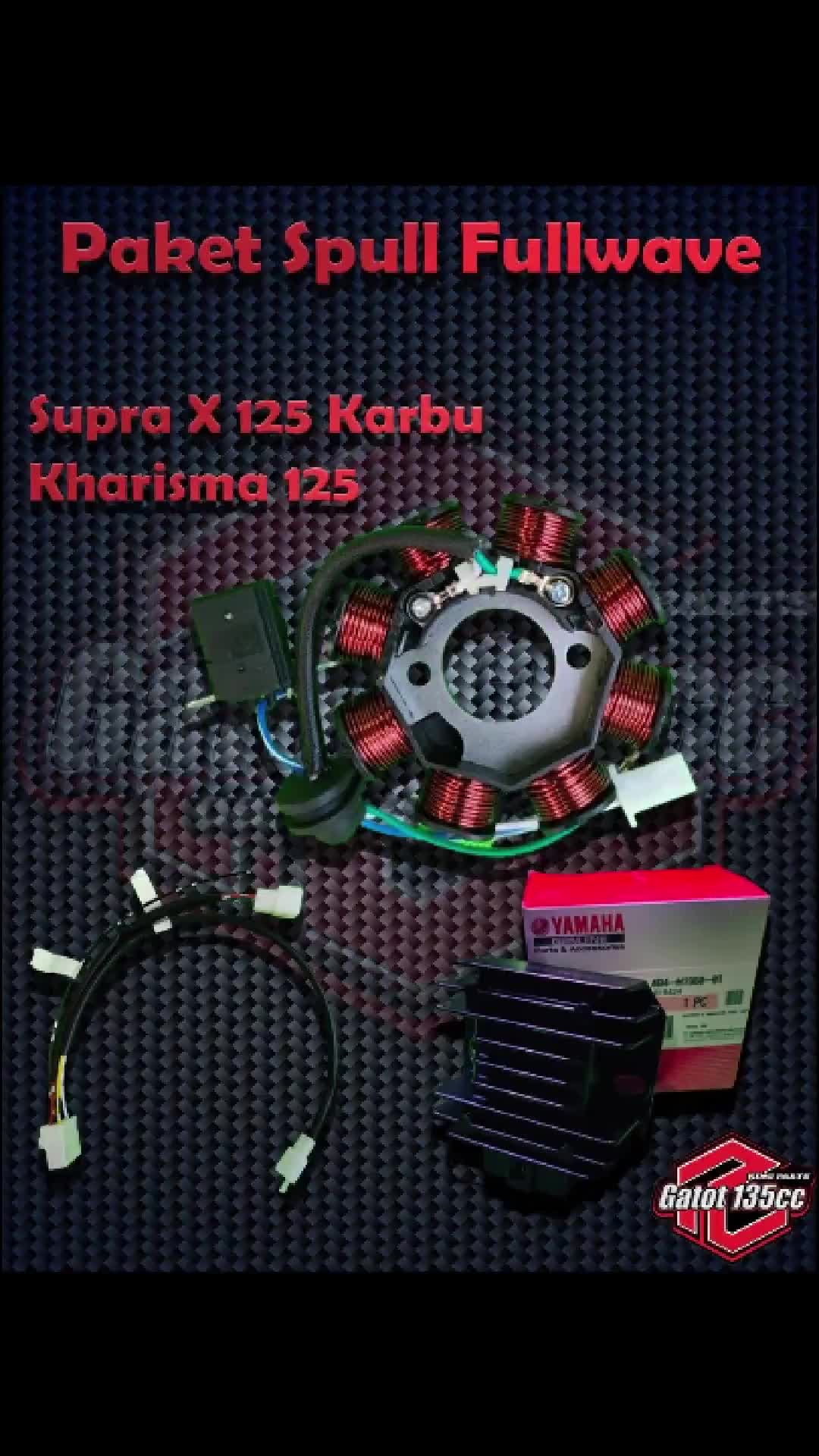 Spull spul Fullwave Supra x 125 karbu, karisma 125 plus Soket kiprok PNP