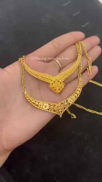 Kalung jodha motif bali rante titanium