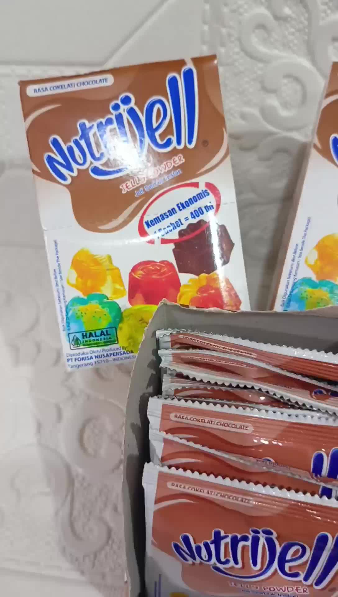 Nutrijel Rasa Coklat 1 Dus-12 Pcs Snack Coklat - Toples, Candy, Makanan, Food, Susu