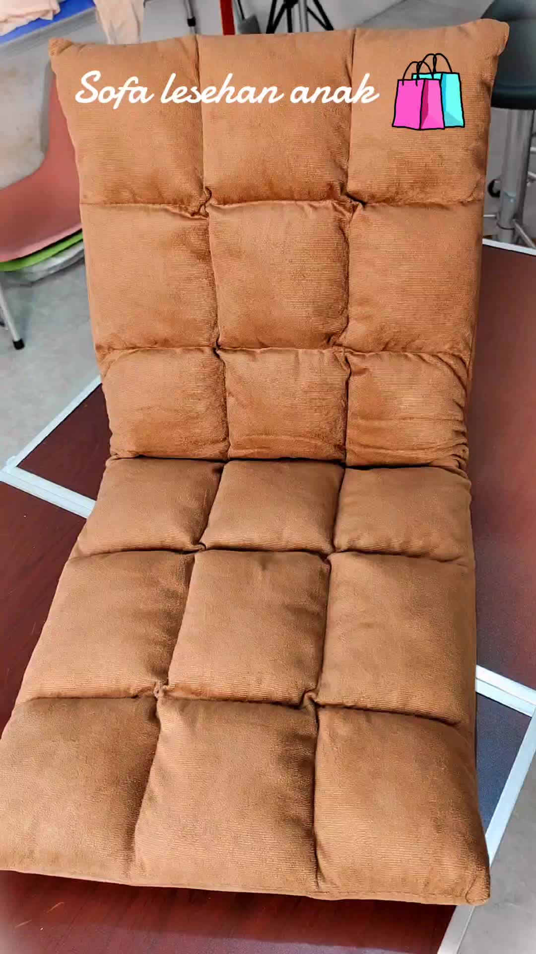 Sofa Lesehan Sofabed Minimalis / Kursi Lipat Lesehan  / Bangku Lipat Portable / Sofa Anak Mini Busa Tebal Terpopuler - S1B1
