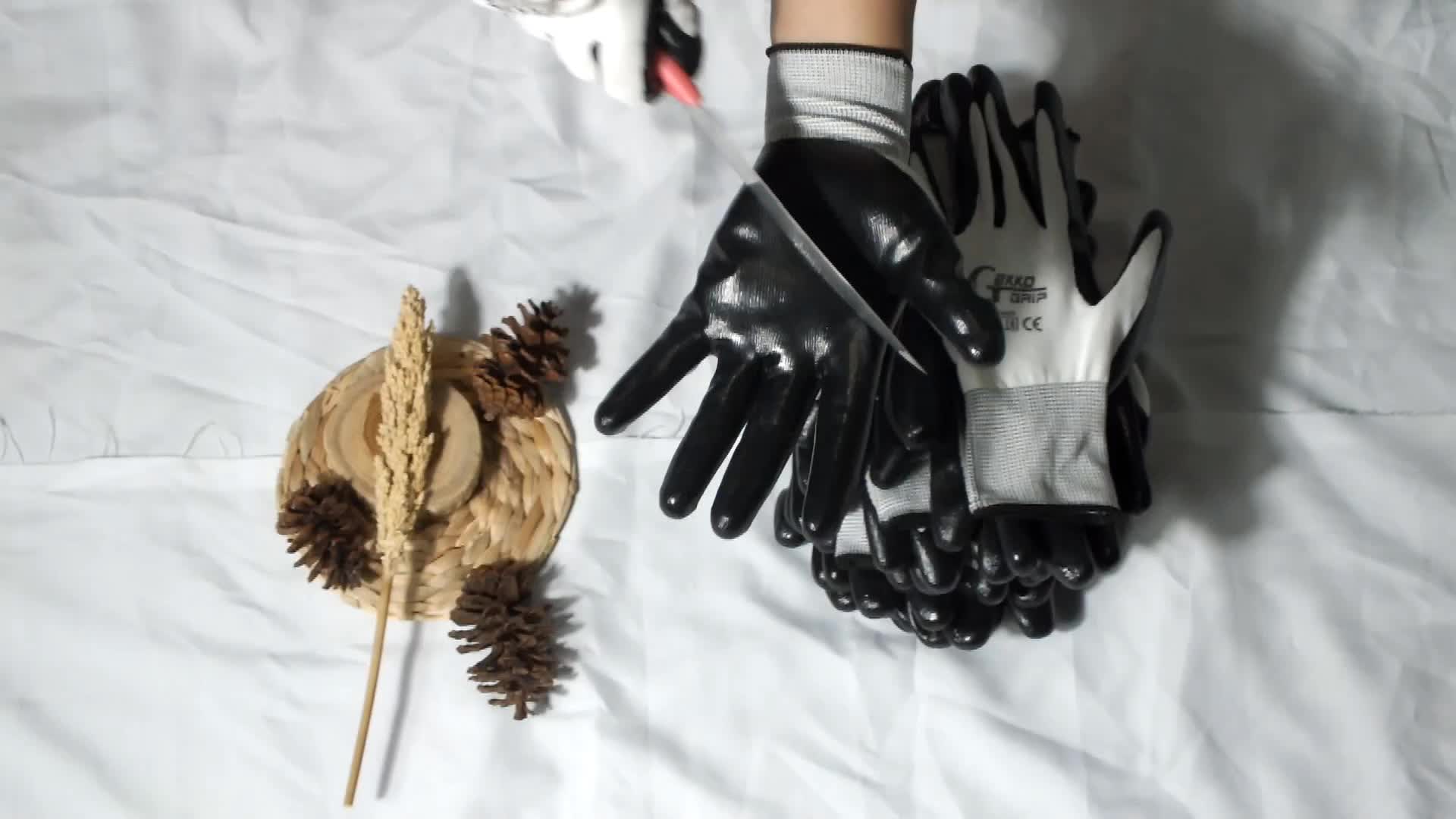 isi 1 lusin (12pasang/24pcs) dan 1/2 lusin (6pasang/12pcs)  sarung tangan gekko gress  all size untuk dewasa Gloves Cleaning