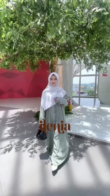 Ilenia - Rania abaya renda wolfis premium Free hijab