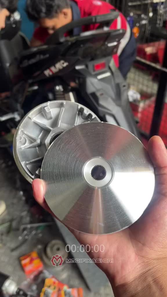 PULLEY SET INTERLOCK rumah roller INTERLOK bubut custom 13,5 13,8 pulley racing beat esp Puley bubut derajart beat pop bubut Custom scoopy fi vario 110fi beat street KIPAS PULLEY Motorcycle