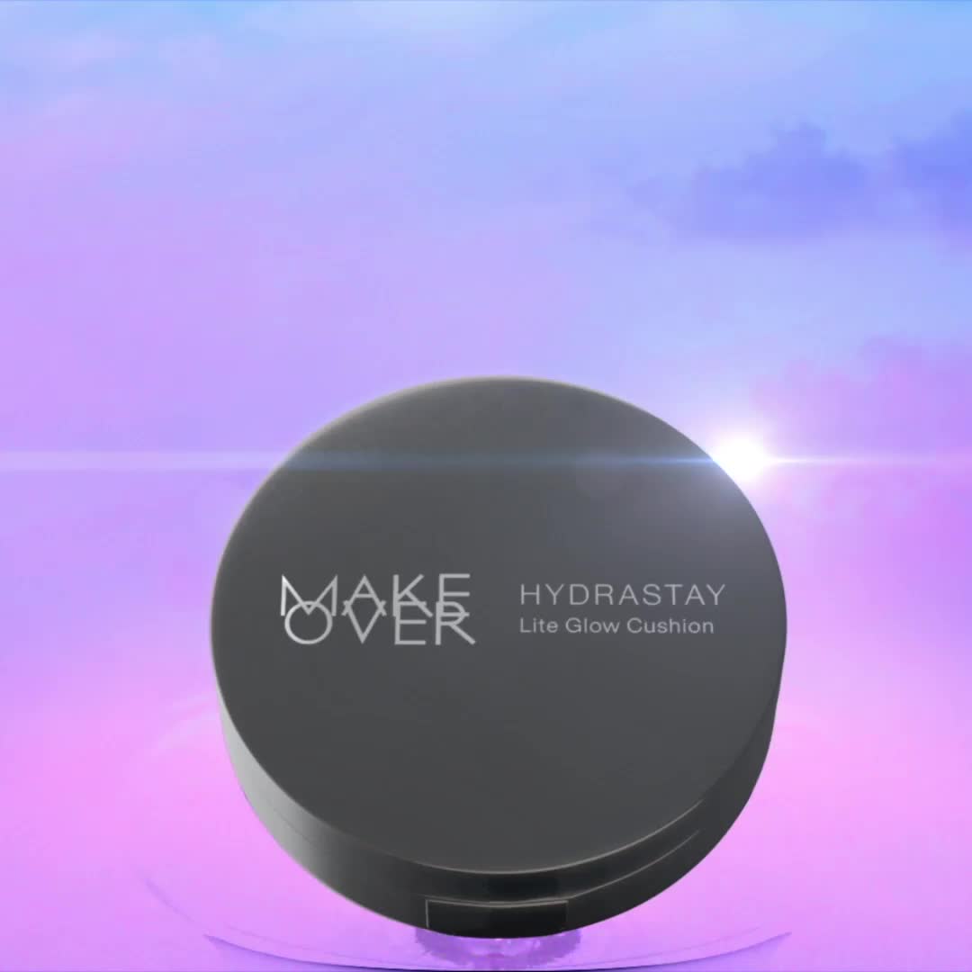 MAKE OVER Hydrastay Lite Glow Cushion 15 g - Cushion atau Foundation Compact untuk Dry Skin atau Kulit Kering BEST SELLER High Coverage Concealer Foundation Make Up Makeup
