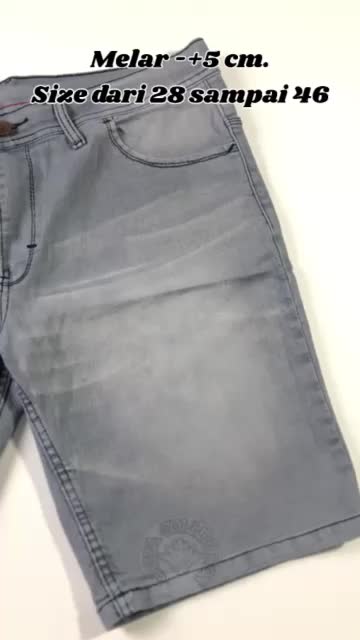 Celana Jeans Pendek Pria Stretch / Melar Celana Pendek Pria Jeans Melar Denim Dewasa Distro Santai Slim-fitting Polos Cowok Skinny Slimfit Soft
