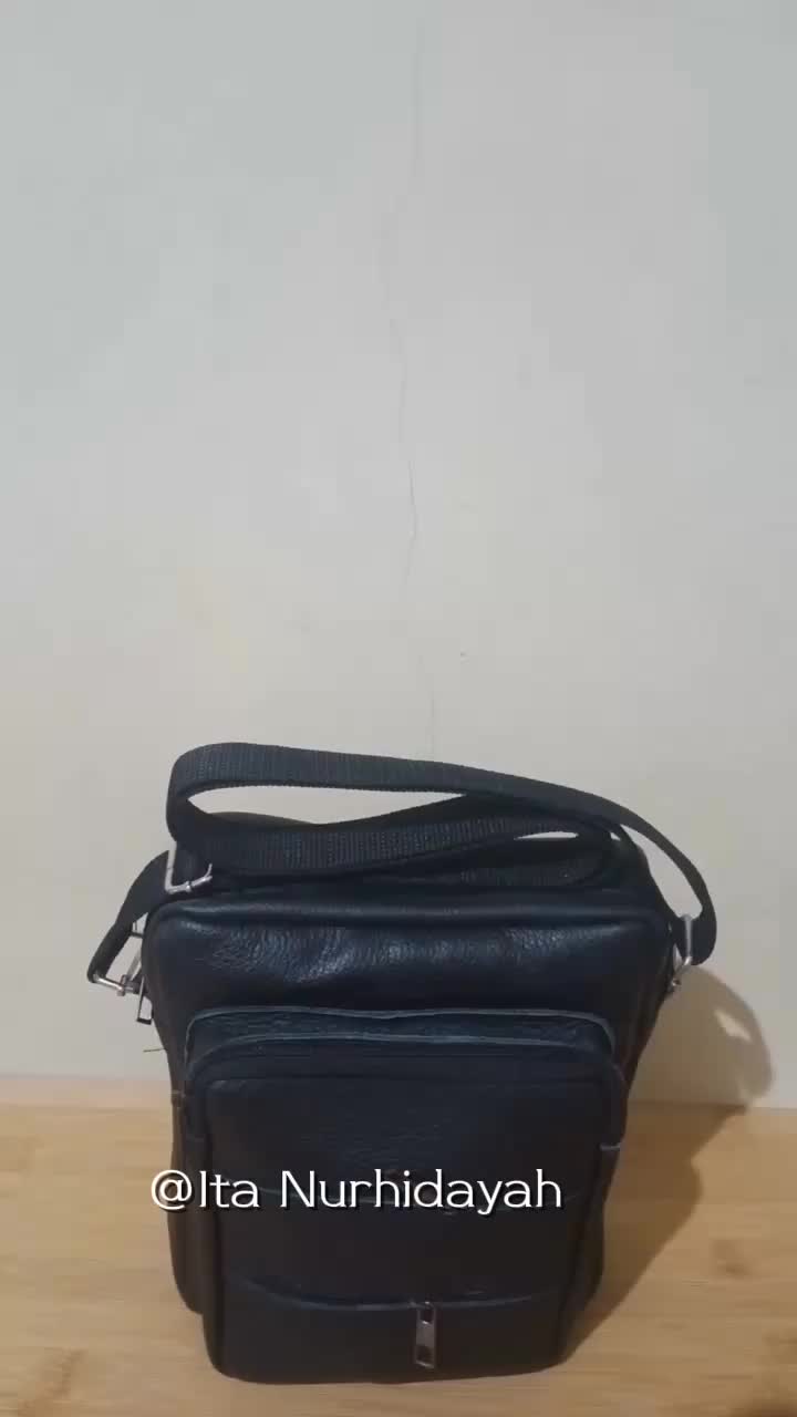Tas selempang pria/kulit sapi Kulit Pria