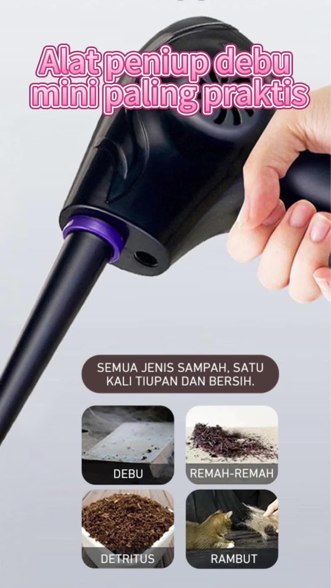 Lighthundred 2 in 1 Blower Air Duster / Penyedot debu tanpa kabel / Blower Komputer/ Penyedot debu+Peniup debu / Jet Cleaner Cordless / Handheld Air Duster / Blower Kucing / Blower Kipas / Listrik Tegangan Tinggi / Isi Ulang / Kapasitas Besar fakum kliner