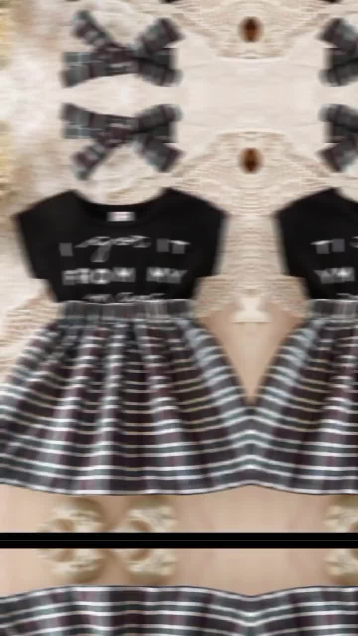 SETELAN ANAK PEREMPUAN USIA 1-5TAHUN BAHAN PAKAIAN KAOS ADEM NYAMAN DI PAKAI ROK NYA MODEL KOREA COD