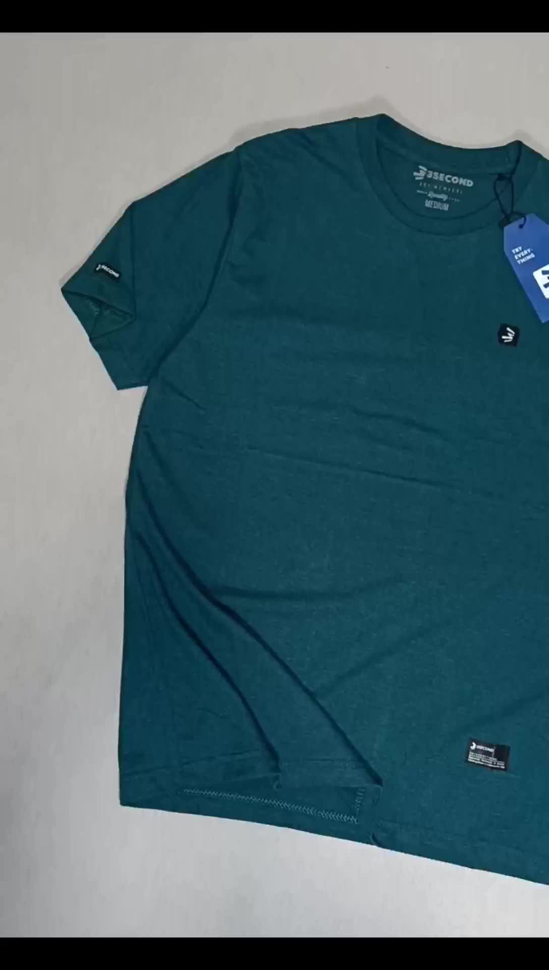 Kaos Distro Pria P036 Lengan Pendek Katun Free Stiker Santai Combed High Logo Bordir Simple Nyaman Hitam Baju Casual Panjang Polos