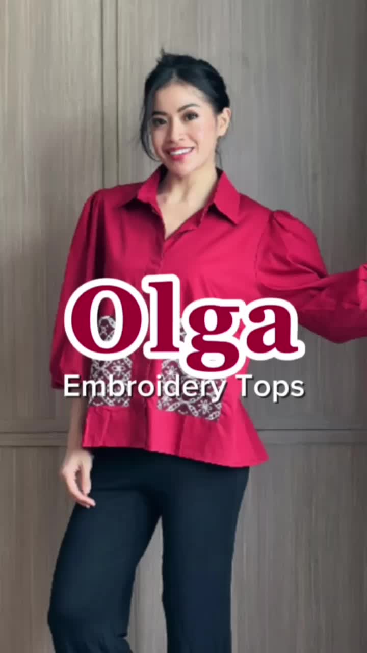 CallieTamami - A 6701 Olga Embroidery Tops