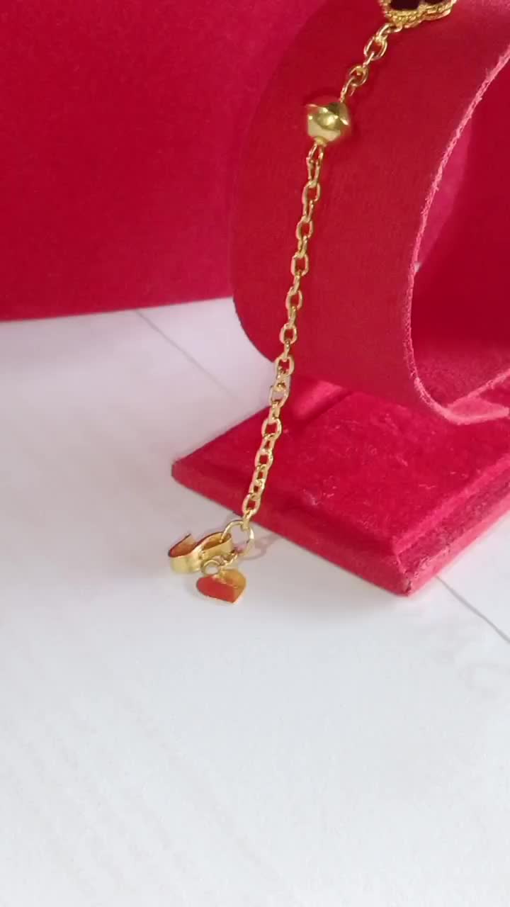 gelang bunga berat 5 gram panjang 16 cm