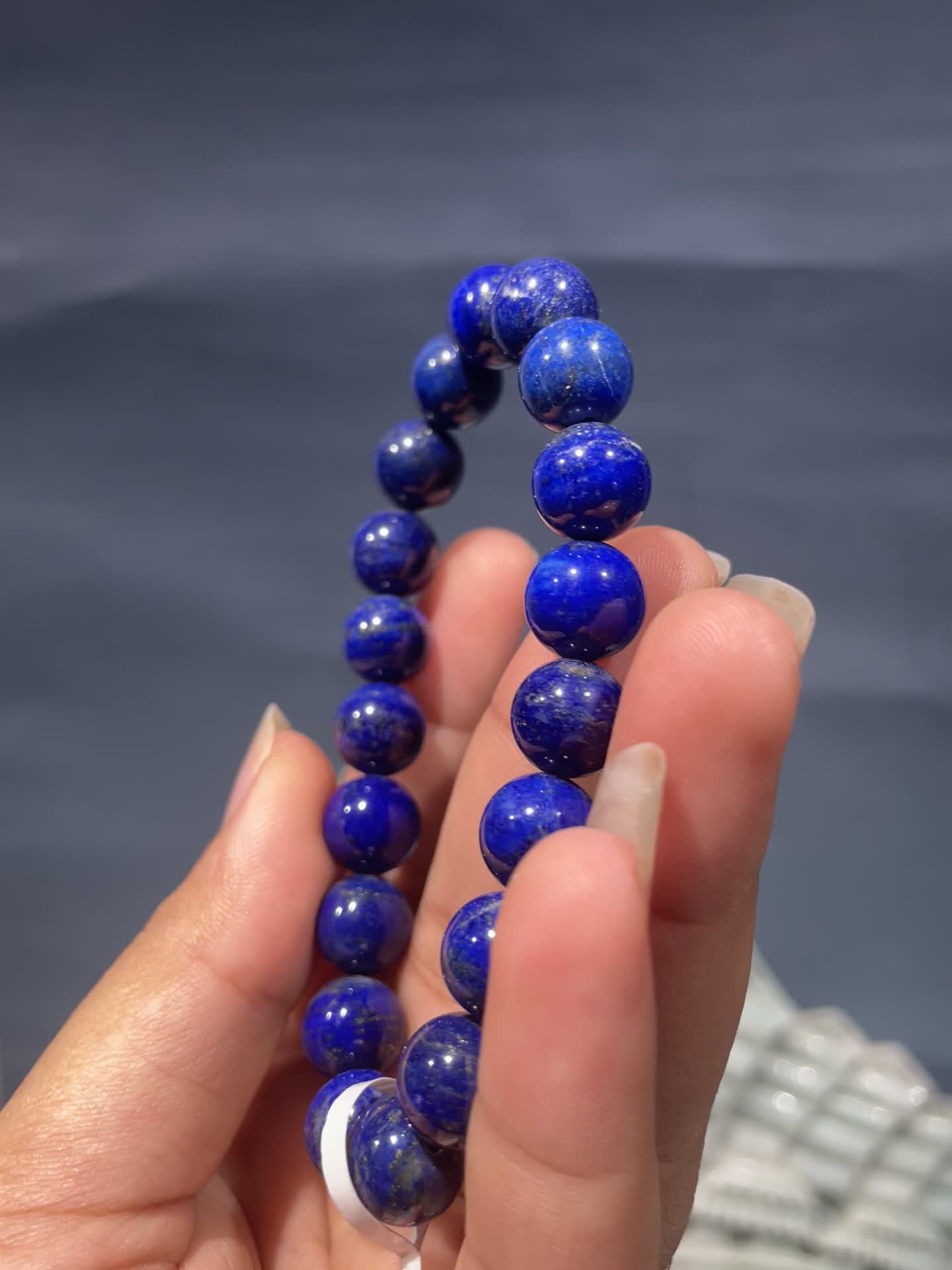 Gelang kristal lapis lazuli komunikasi Harian