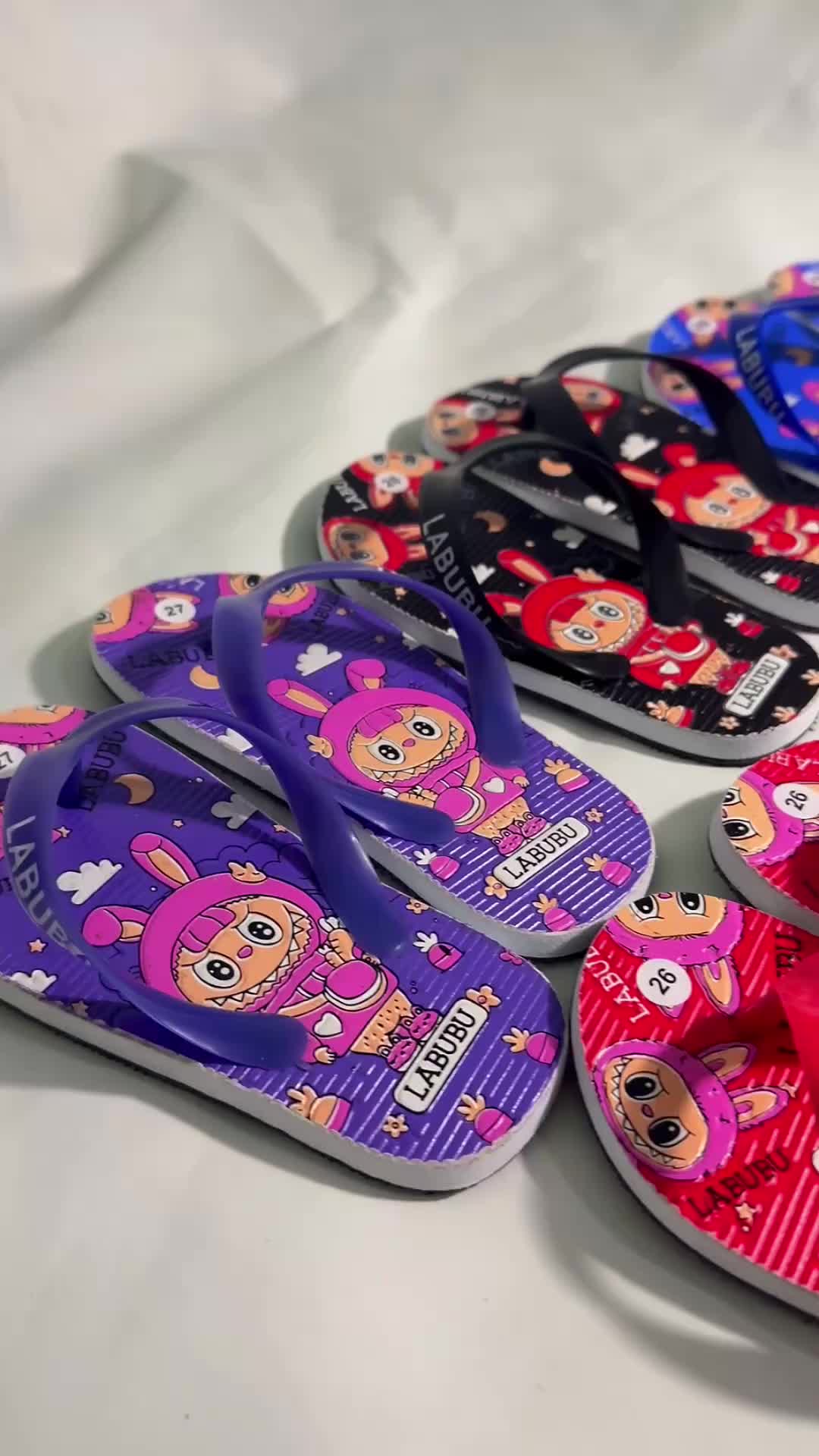 sandal jepit anak sendal labubu size 22-35 lucu viral Kaki Fashion
