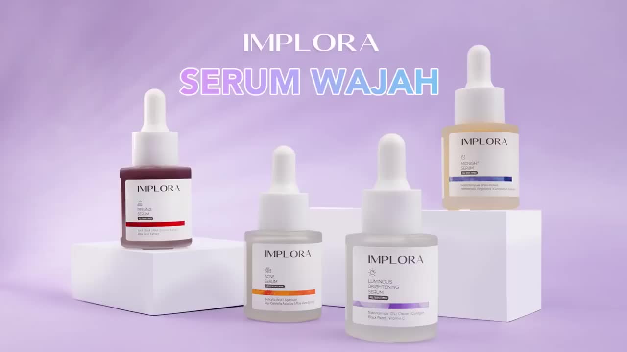 Implora Serum Wajah 20ML | Serum Implora Mencerahkan wajah | Serum Jerawat | Serum Retinol Perawatan Pencerah Essence