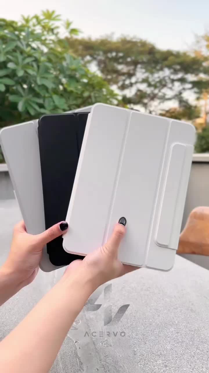 360° Rotation Magnetic iP*d Smart Case Cover with Magnetic Clasp for iP*d Mini 6 / Gen 9 10.2" / Gen 10 10.9" / Air 5 10.9" / Air 6 11" / Pro 11" 2021 / Pro 11" 2024